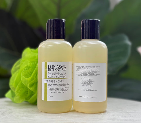 Tea Tree Honey Anti bacterial Face and Body Gel Cleanser