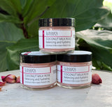 Coconut Milk Rose 2 in 1 Face mask and Polish