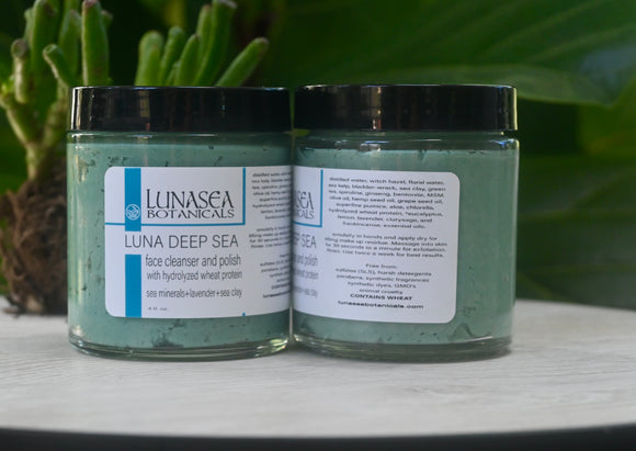 Luna Deep Sea Seaweed Pore Refining Cleansing Face Polish and Mask