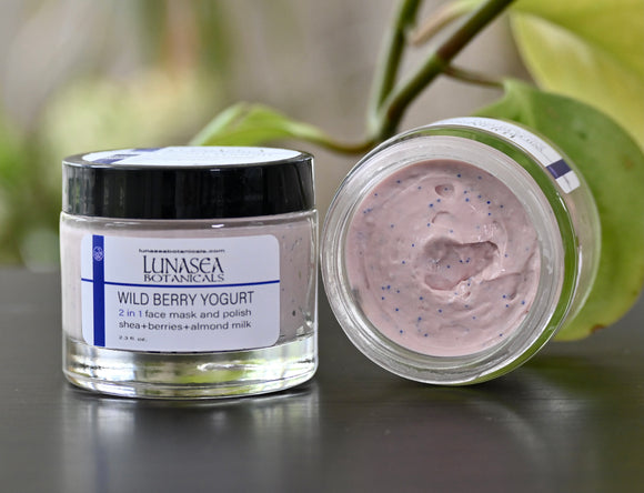 2 in 1 Wild Berry Yogurt Face Polish and Mask