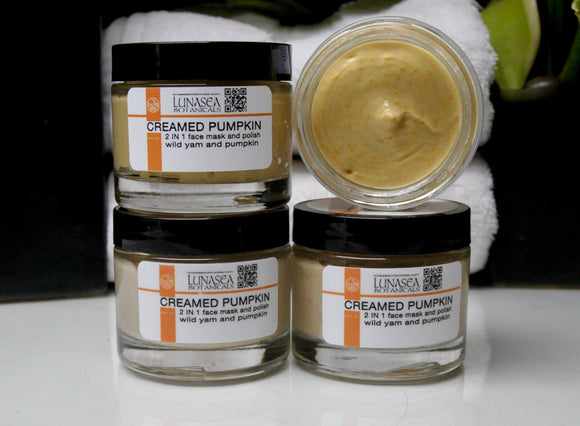 4 Pack Creamed Pumpkin Face mask and Polish